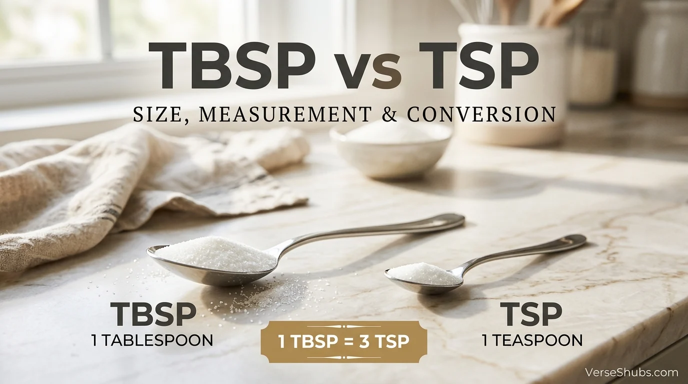 Tbsp vs Tsp